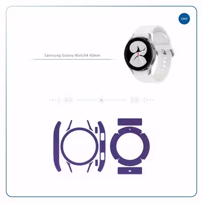 برچسب ماهوت طرح Matte BlueBerry مناسب برای ساعت هوشمند سامسونگ Watch4 40mm