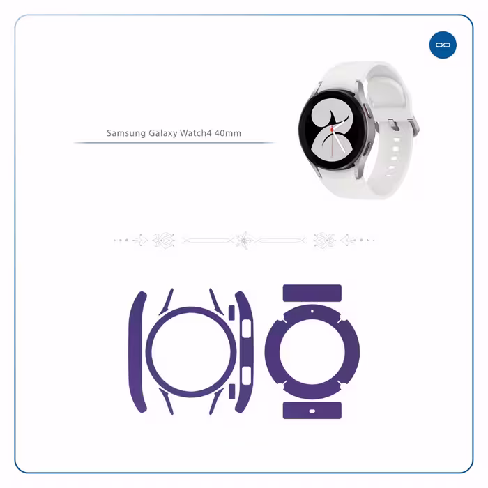 برچسب ماهوت طرح Matte BlueBerry مناسب برای ساعت هوشمند سامسونگ Watch4 40mm