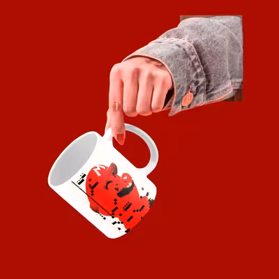 ماگ رجز مرچ طرح گرافیکی ماریو قارچ خور مدل M810