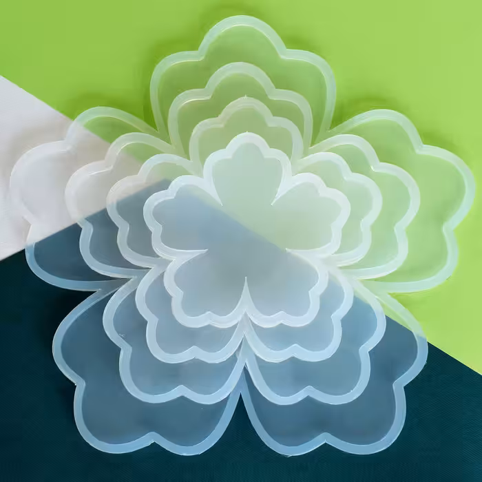 قالب رزین مدل گل پنج پر کد 30