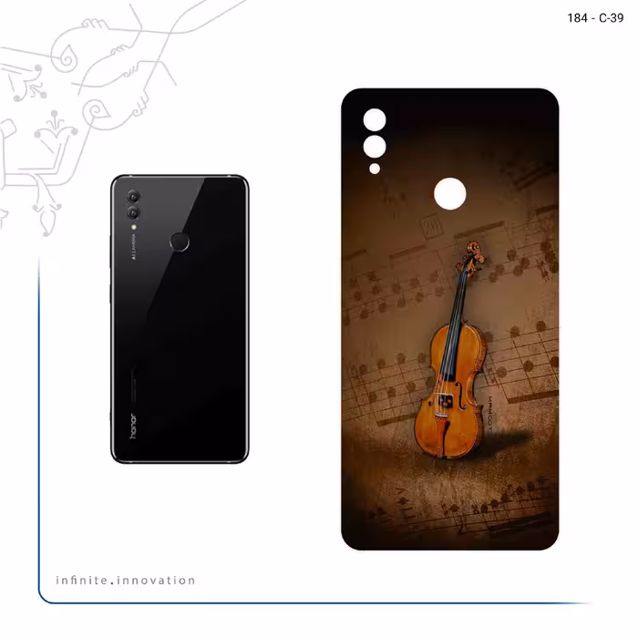 برچسب پوششی ماهوت مدل Violin_Instrument مناسب برای گوشی موبایل آنر Note 10