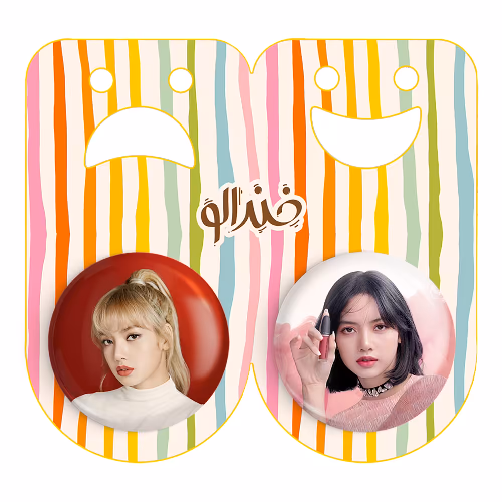 پیکسل خندالو مدل لیسا بلک پینک کد 1432314328 مجموعه 2 عددی