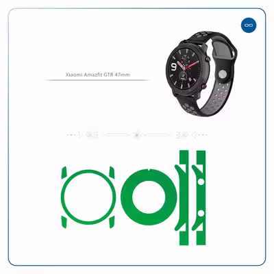 برچسب ماهوت طرح Matte Green مناسب برای ساعت هوشمند شیایومی Amazfit GTR 47mm