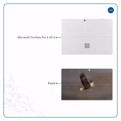 برچسب پوششی ماهوت مدل Eagle مناسب برای تبلت مایکروسافت Surface Pro 2 2013