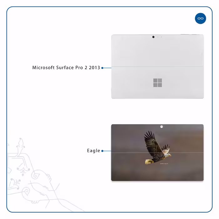 برچسب پوششی ماهوت مدل Eagle مناسب برای تبلت مایکروسافت Surface Pro 2 2013