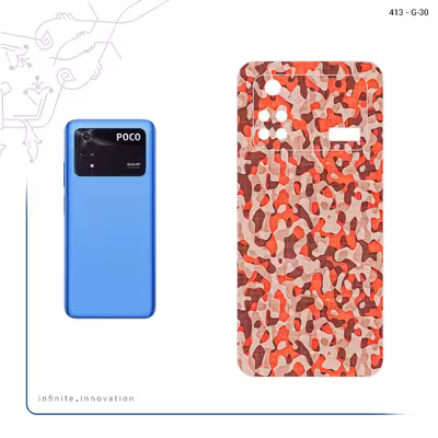 برچسب پوششی ماهوت مدل Red Infantry Army مناسب برای گوشی موبایل شیائومی Poco M4 Pro 4G