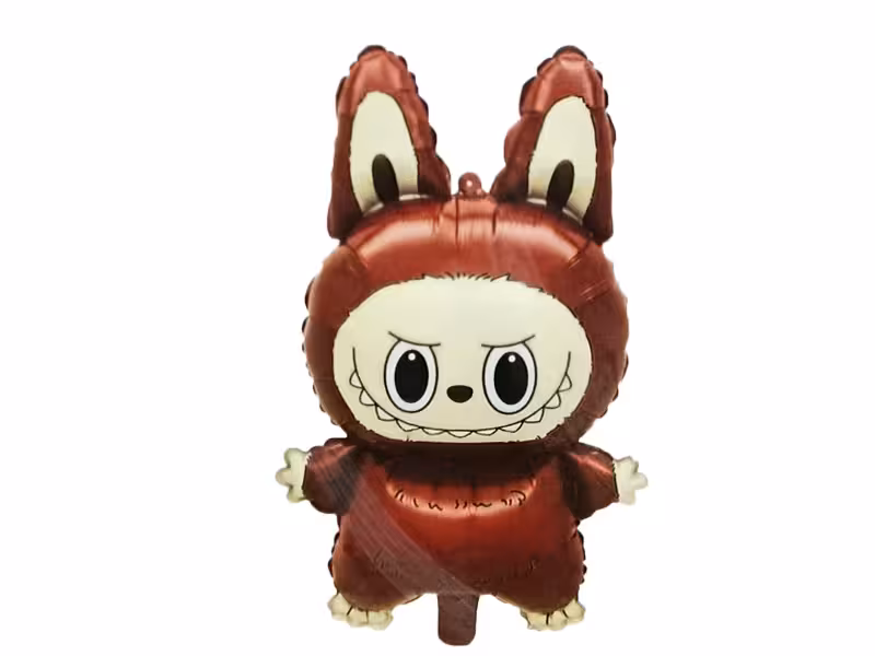 بادکنک فویلی لبوبو قهوه ای ( 50 سانت )