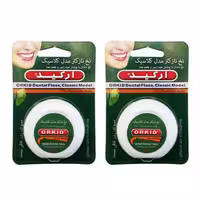 نخ دندان نازکتر مدل کلاسیک ارکید نعنایی بسته دو عددی
