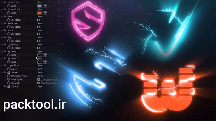 دانلود پروژه آماده لوگوی مولتی اف ایکس ریویل در افتر افکت MultiFx Logo Reveal - پک تول