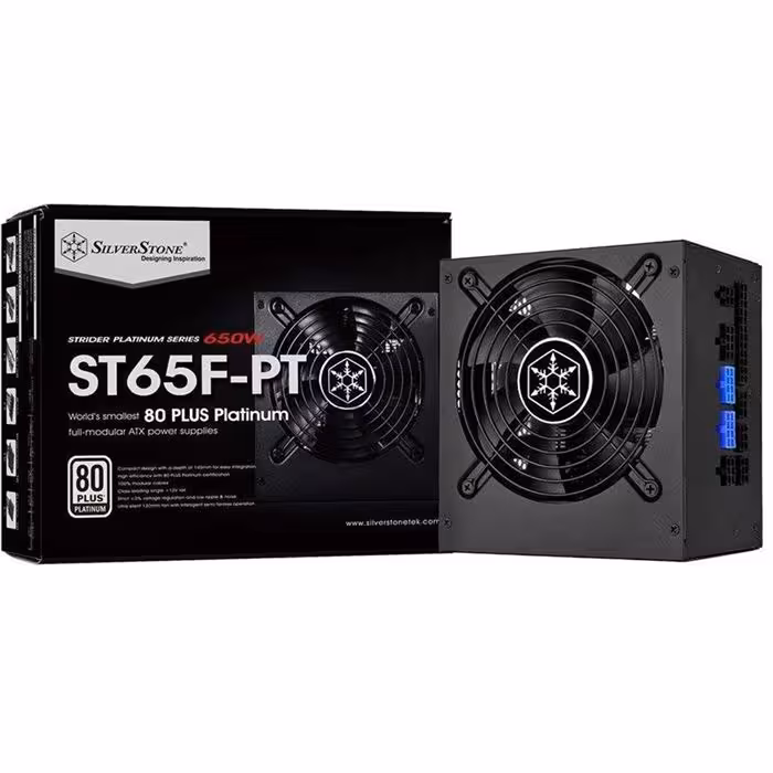 منبع تغذیه کامپیوتر سیلوراستون مدل Strider Platinum SST-ST65F-PT