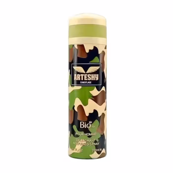 اسپری بدن مردانه بیو استار مدل ارتشی Arteshy