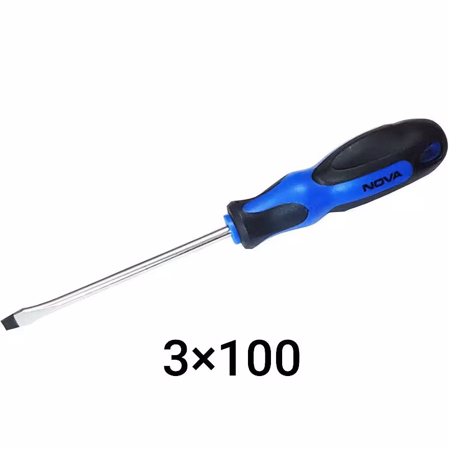 پیچ گوشتی دسته پلاستیکی 100×3 دوسو نووا NOVA مدل 1601