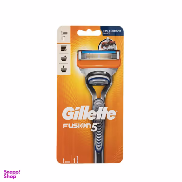 خود تراش مردانه ژیلت (Gillette) مدل Fusion 5 به همراه تیغ یدک