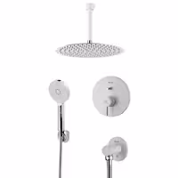 متعلقات حمام KWC مدل زو تیپ 3 30S با سردوش تلفنی استیل کروم