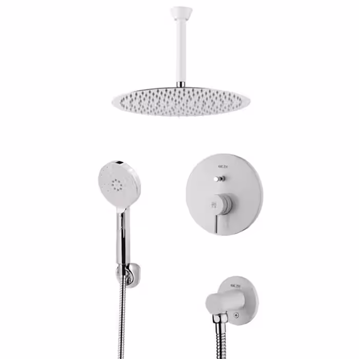 متعلقات حمام KWC مدل زو تیپ 3 30S با سردوش تلفنی استیل کروم