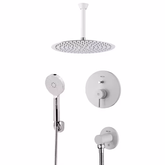 متعلقات حمام KWC مدل زو تیپ 3 30S با سردوش تلفنی استیل کروم