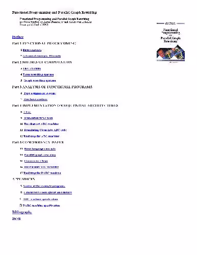 خرید و دانلود نسخه کامل کتاب Functional programming and parallel graph rewriting(free web version)