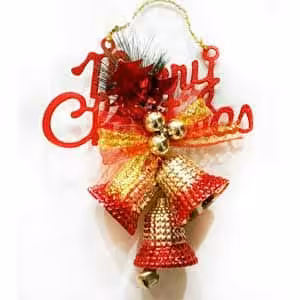 اویز درخت زنگوله کریسمس کد 10