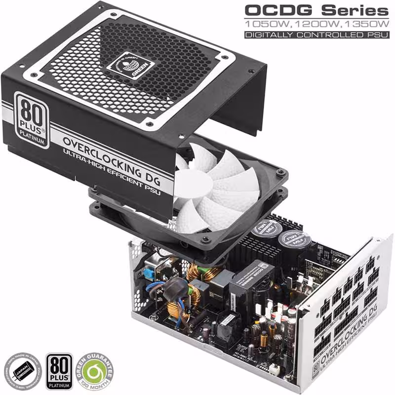 GREEN GP1350B-OCDGمنبع تغذیه گرین مدل