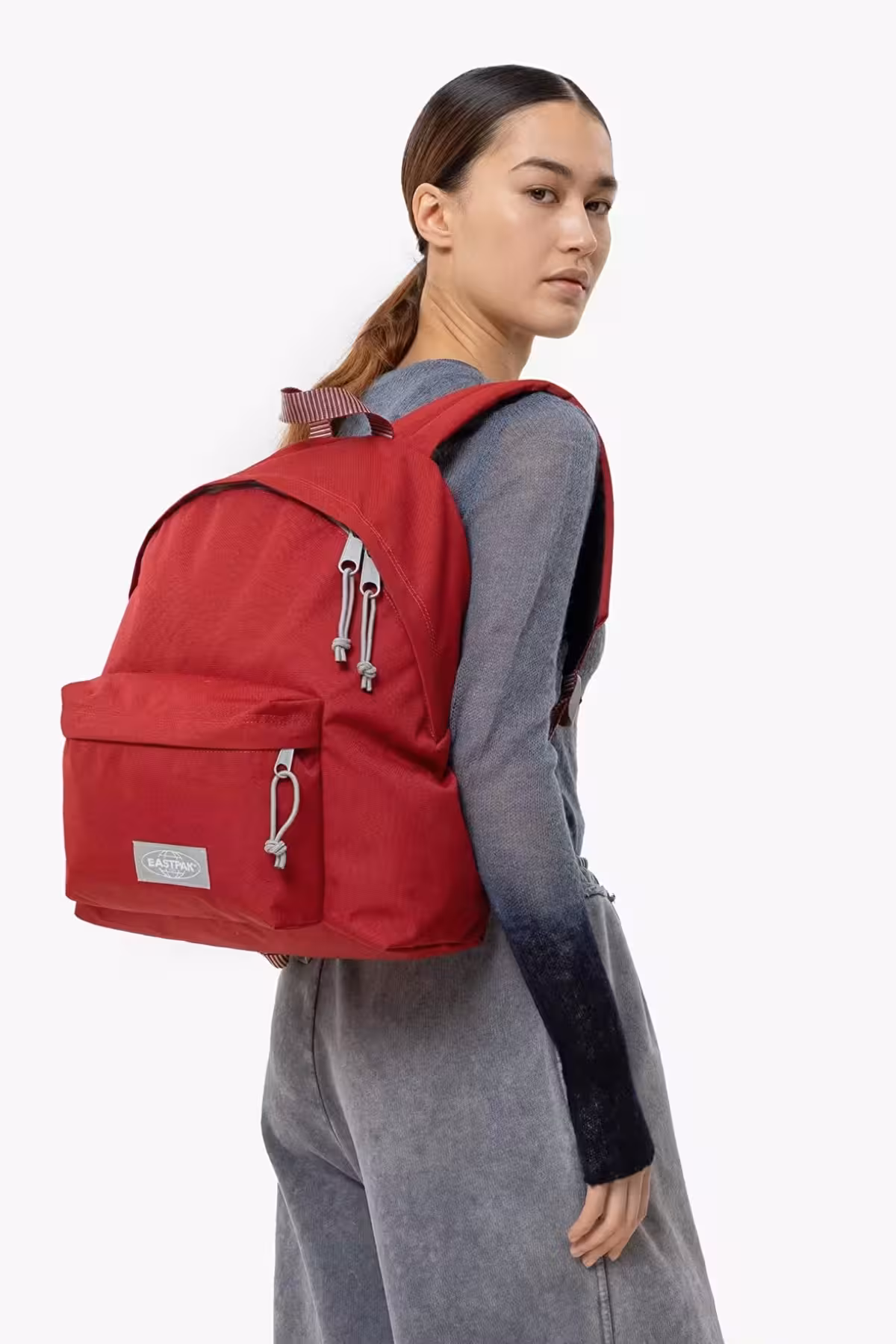 کیف مدرسه کوله پشتی قرمز رنگ بسته بندی شده Eastpak