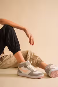 کفش ورزشی یونیسکس استون سفید سبد بلند Snekaer – 2263