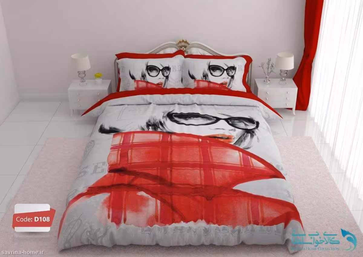 روتختی دو نفره طرح anna برند ترکسان کد D108