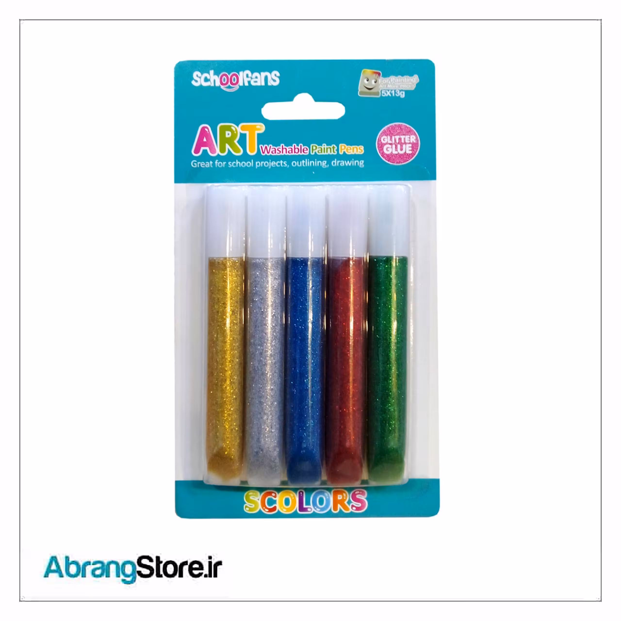 چسب اکلیلی اسکول فنس 5 رنگ