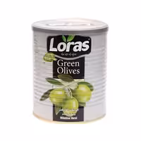 زیتون سبز لوراس قوطی 795 گرمی Loras
