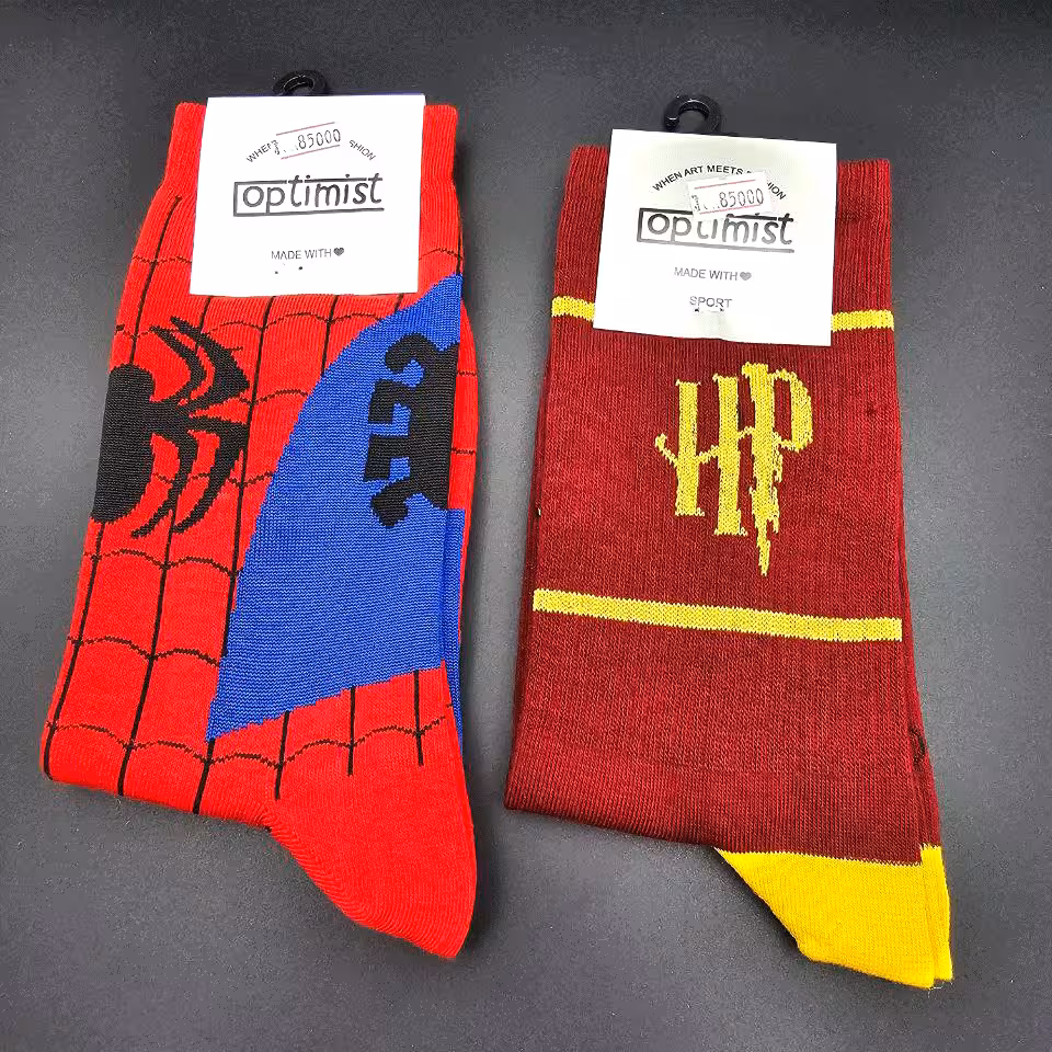 جوراب فانتزی هری پاتر و اسپایدرمن