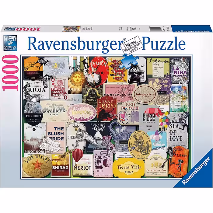 پازل 1000 قطعه Ravensburger طرح برچسب‌های نوشیدنی
