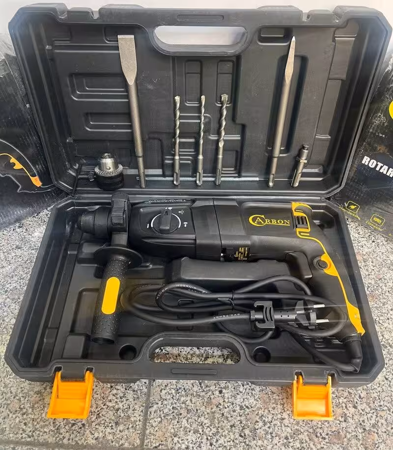 دریل بتن کن 3 کیلویی 3 کاره کربن مدل 2300 وات