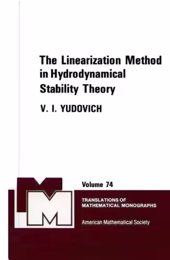 خرید و دانلود نسخه کامل کتاب The Linearization Method in Hydrodynamical Stability Theory