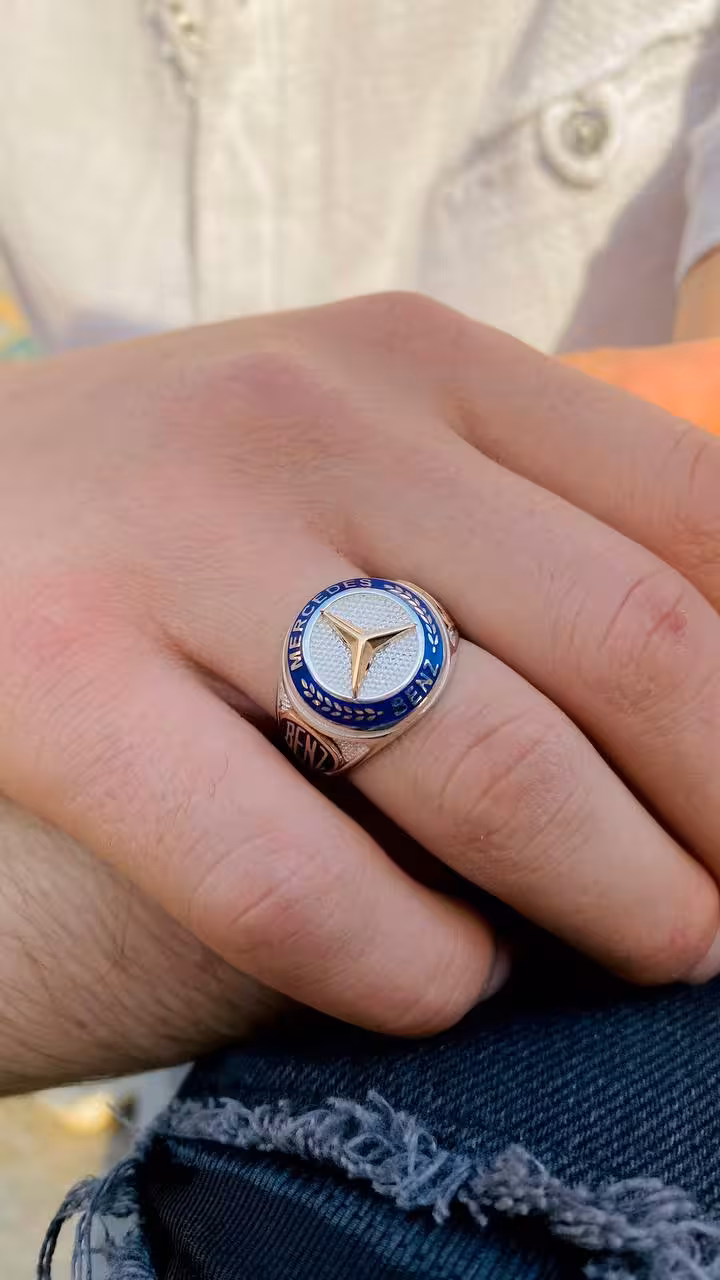 انگشتر مردانه ترک نقره کد 10024