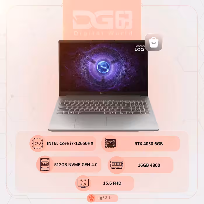 قیمت و خرید لپ تاپ لنوو Lenovo LOQ Essential 15IAX9E-83LK / I7-12650HX / RTX 4050 - دیجی 63