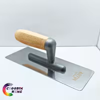 ماله استیل دسته چوبی 10-9*24 سانتی متر