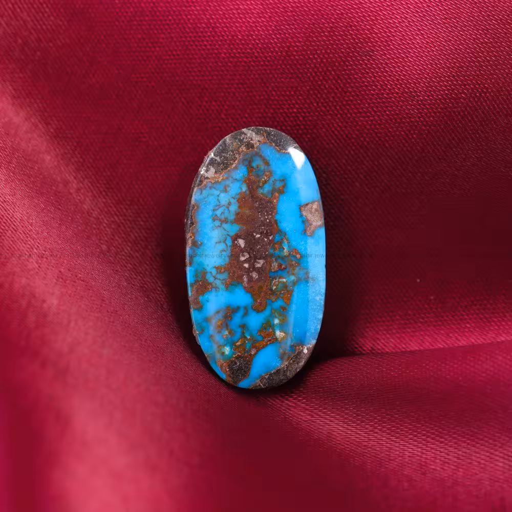 نگین فیروزه شجری کد 11975 - جواهری مشاهیر