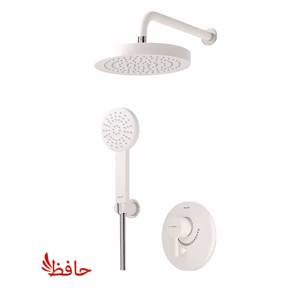 شیر حمام توکار شودر مدل مارینو شیری کروم تیپ 3