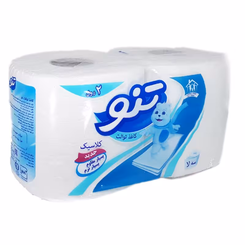 دستمال توالت ۳ لایه ۲ رول کلاسیک تنو Teno