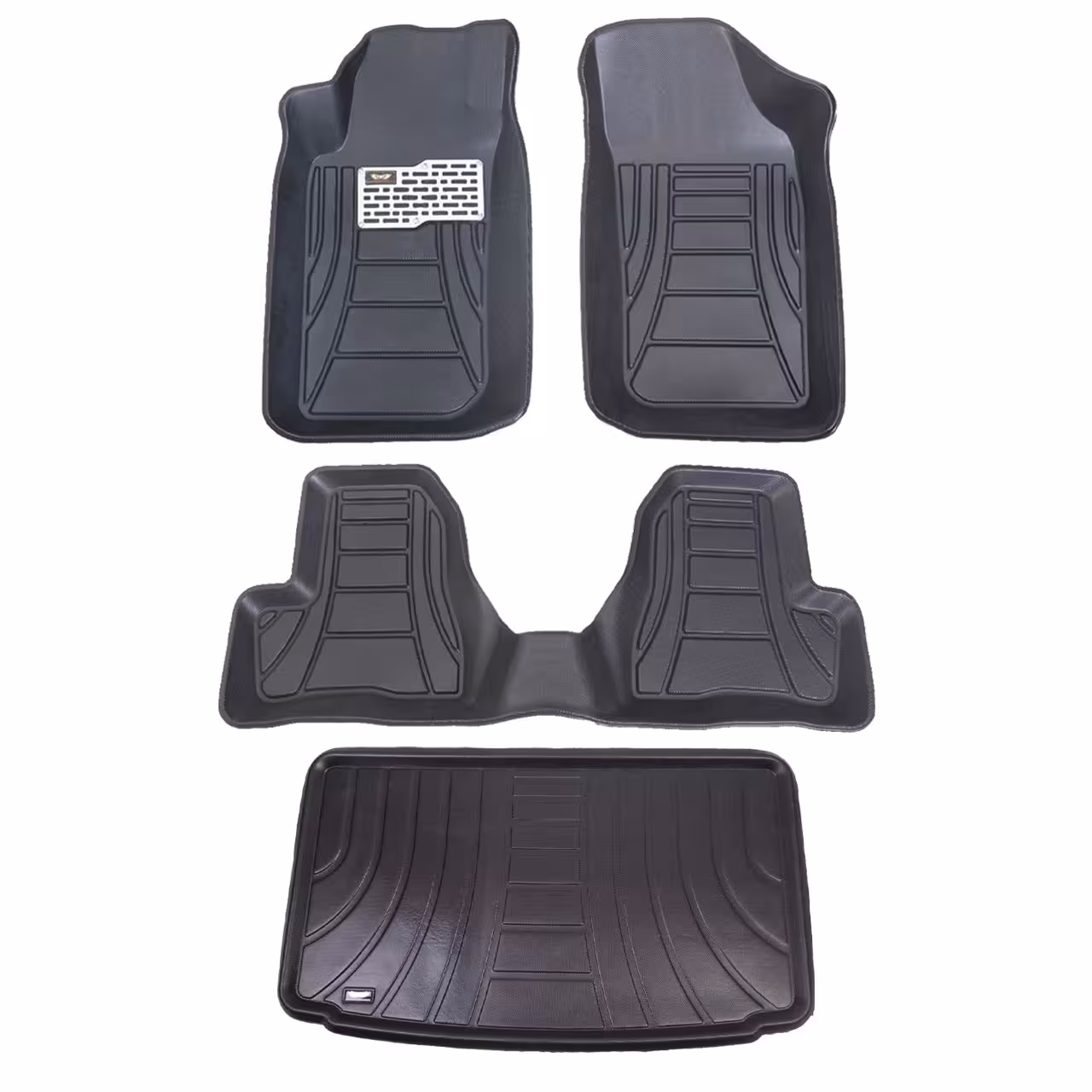 کفپوش سه بعدی پژو 206 هاچبک لب برگردان مدل اکو به همراه کفپوش صندوق ماهوت