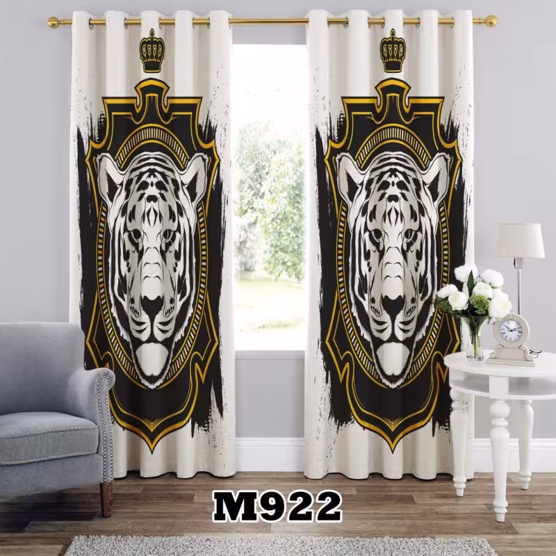 پرده سه بعدی طرح ببر