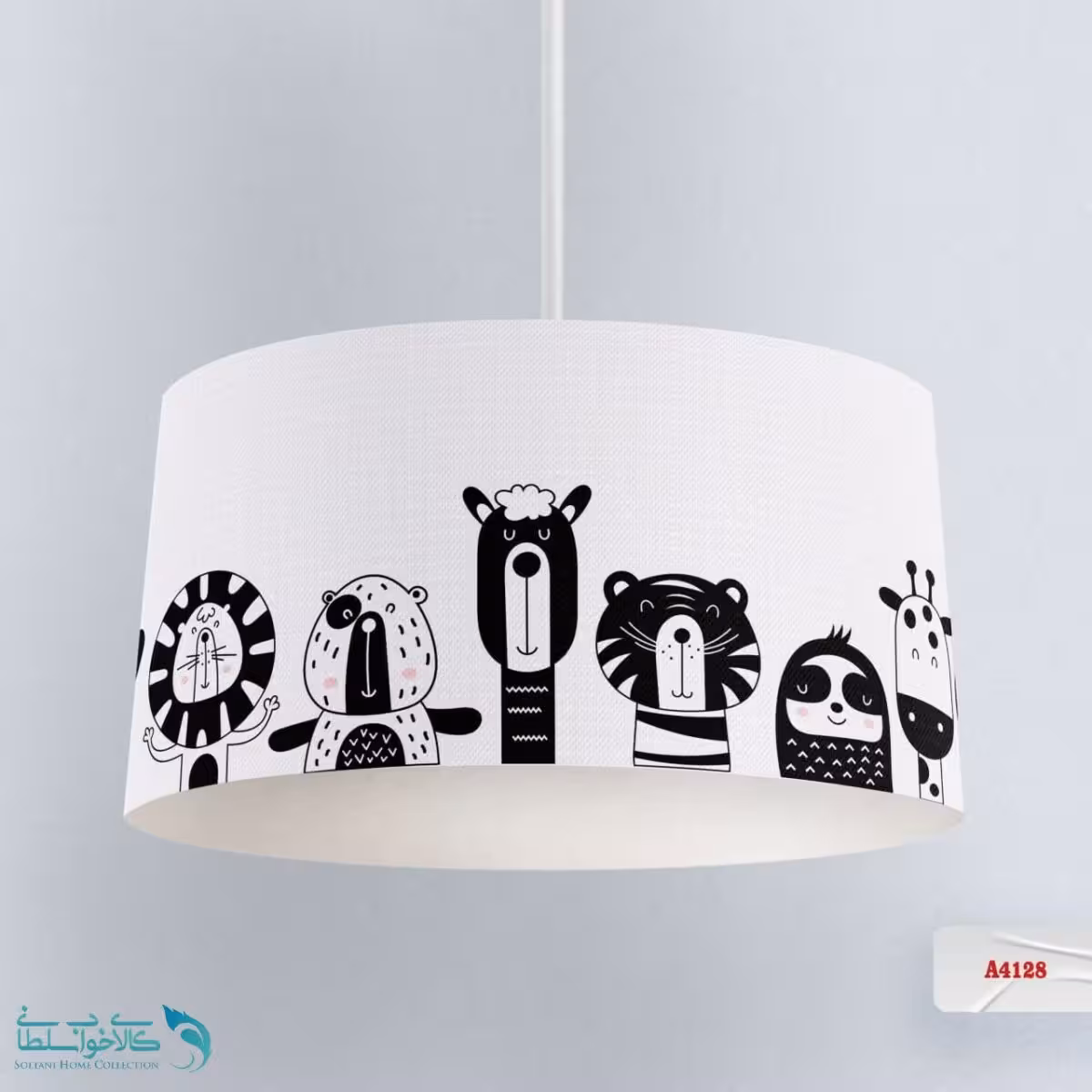 لوستر اتاق کودک طرح کلبه حیوانات کد A4128