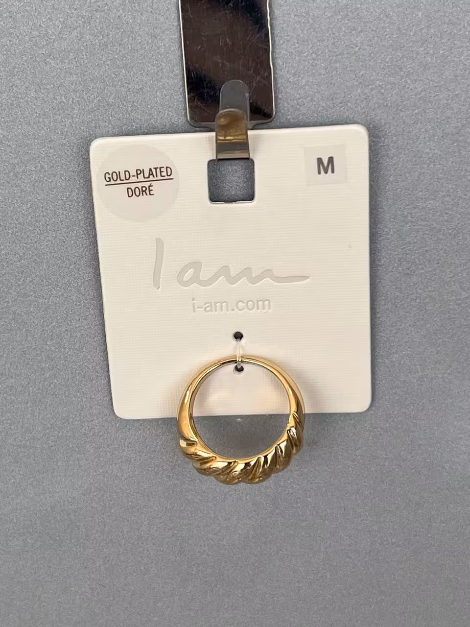 خرید حلقه رینگی روکش طلا برند “ I-am ”