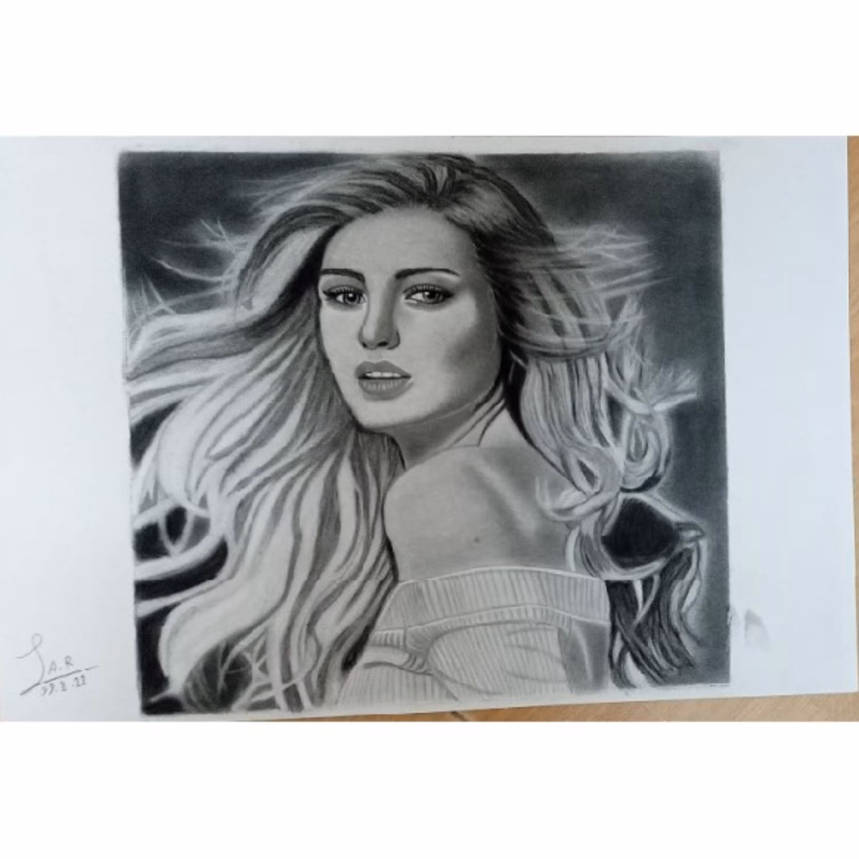 طراحی سیاه قلم چهره با ابعاد متفاوت و قیمت بسیار استثنایی در کمترین زمان A3