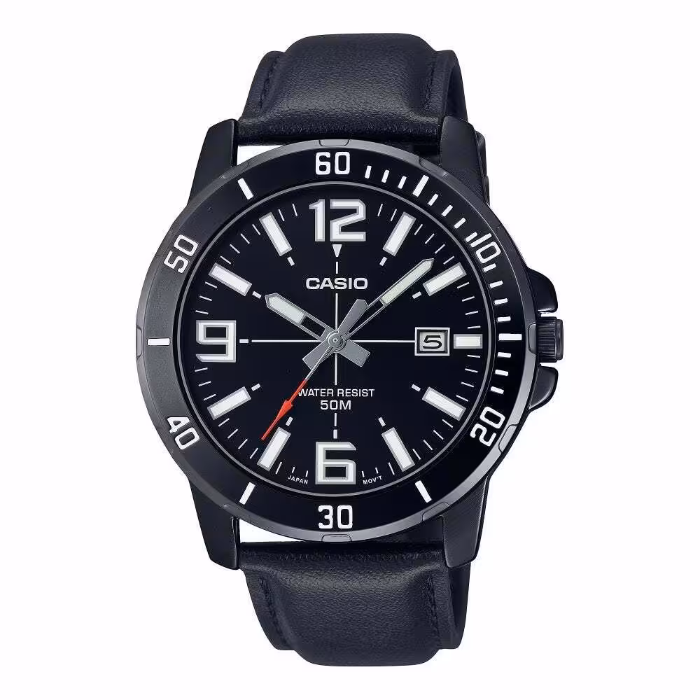 ساعت مردانه کاسیو مدل CASIO MTP-VD01BL-1BVUDF