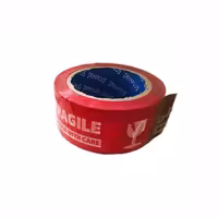 چسب پهن مدل نواری طرح هشدار شکستنی