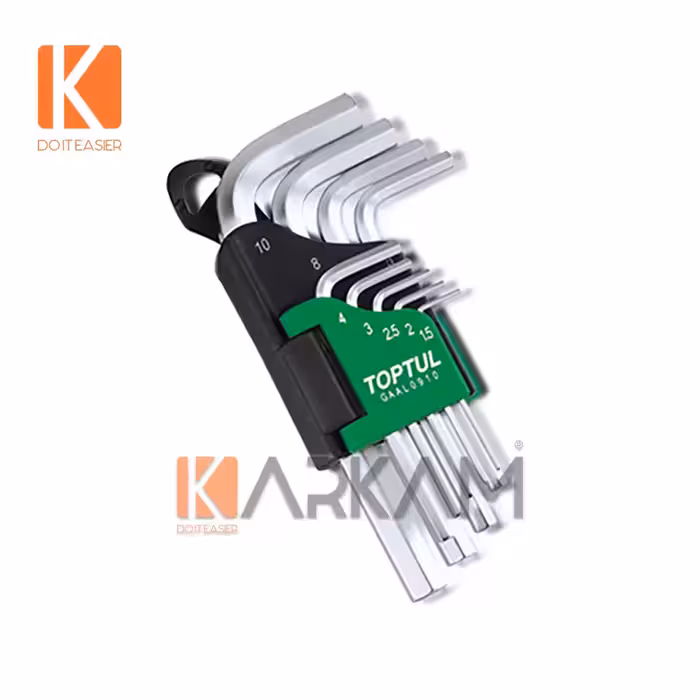 آچار آلن کوتاه GAAL0910 تاپ تول