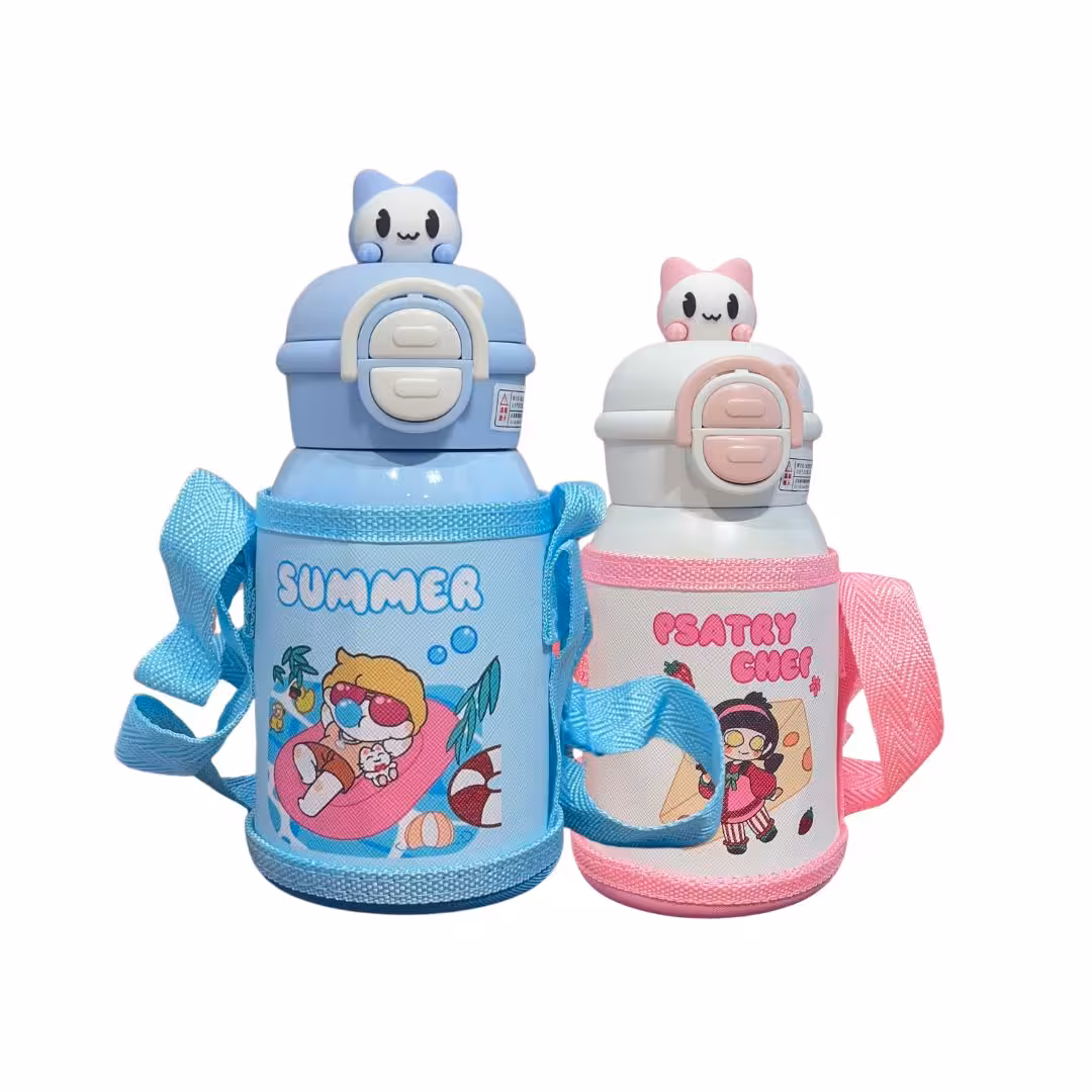 فلاسک استیل کاور دار دو حالته