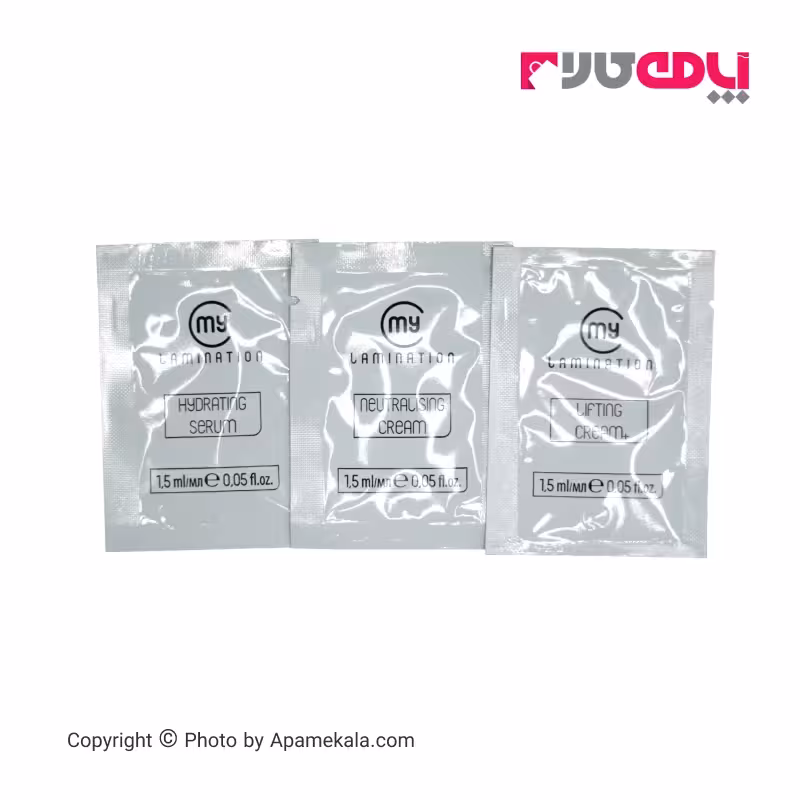 مواد لیفت مژه و ابرو مای لمینیشن ساشه ای پک 3 عددی | ساشه ای 1.5 میل