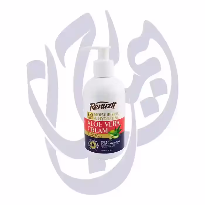 کرم مرطوب‌کننده رینوزیت مدل ALOE VERA حاوی عصاره آلوئه ورا، حجم 250 میلی‌لیتر