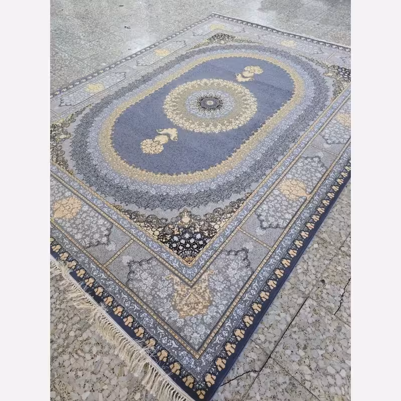 فرش ماشینی کاشان 700شانه 9متری طرح صدرا دلفینی(باارسال رایگان)